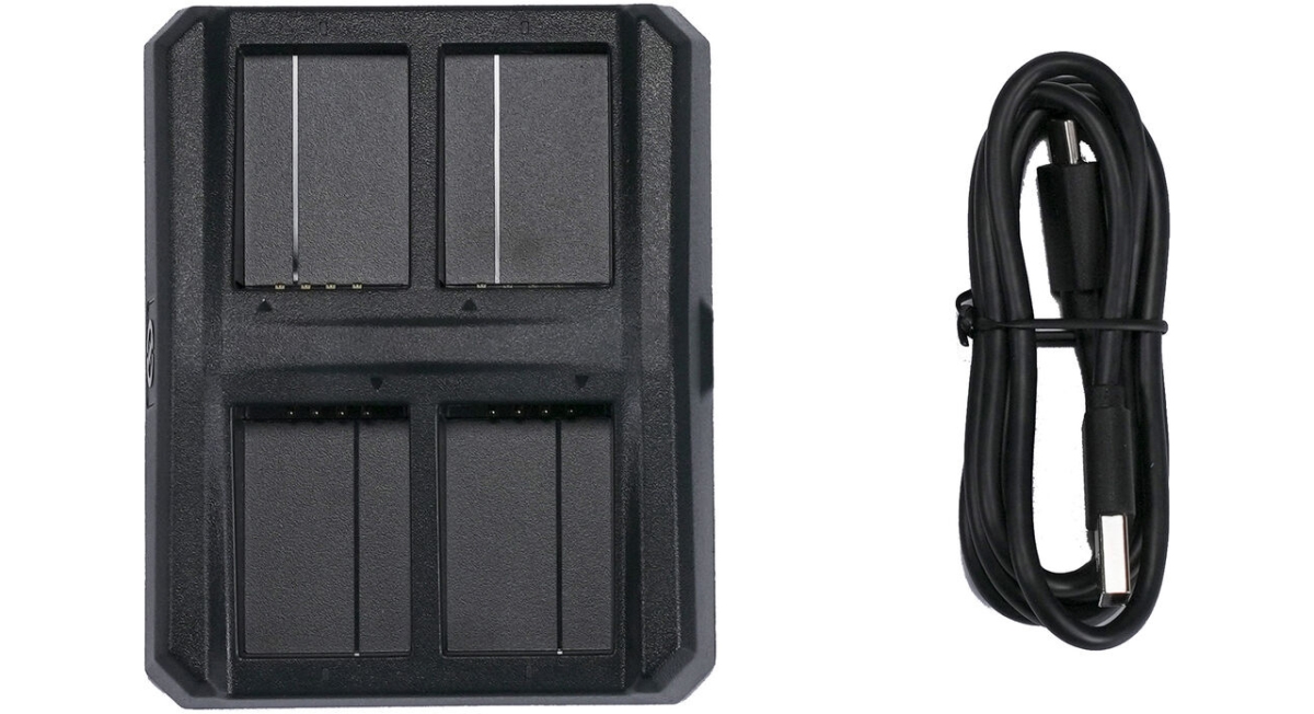HL-C1PRO-CH04 Solidcom C1 Pro 4 Slot Battery Charging Base, Black
