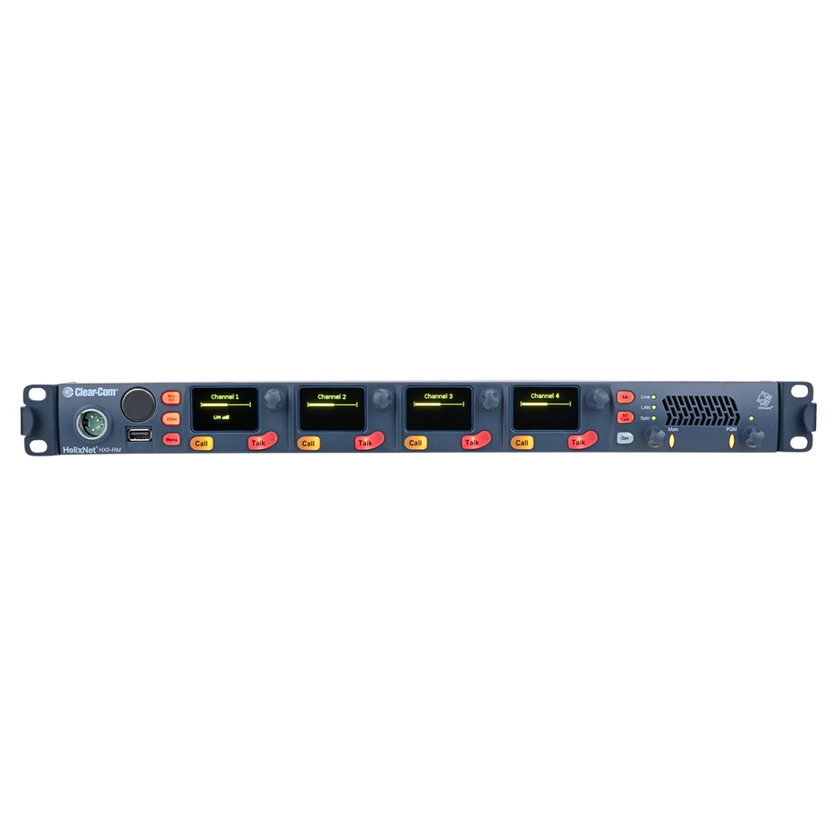 CLCM-HXII-RM-X4 Helix Net HKB 4 Channel Remote Station Program Audio with Stage Announce & Hot-Mic