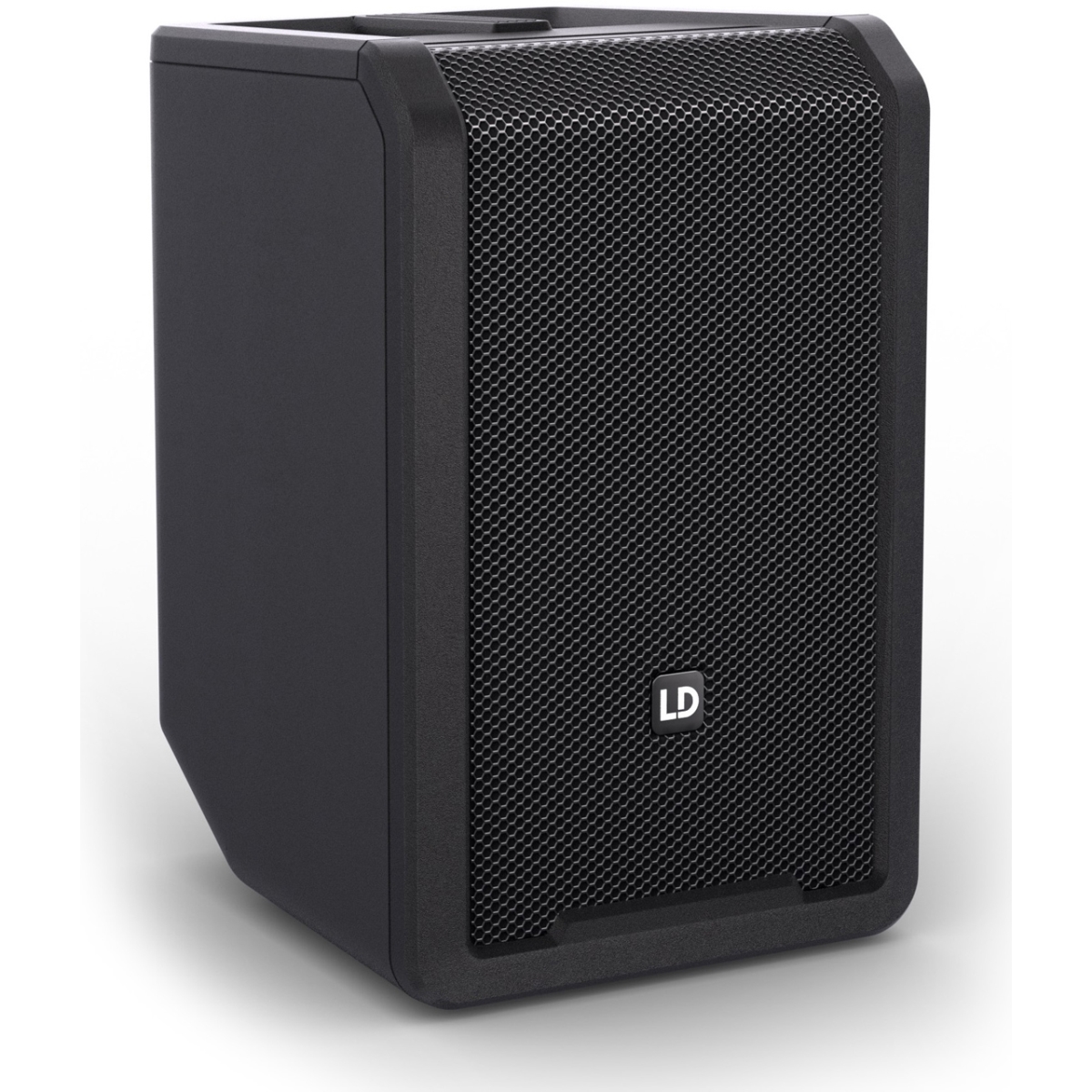 LDS-ANNY8-US 8 in. Portable Li-Ion Battery Powered Bluetooth PA Loudspeaker with Mixer, Stage Black