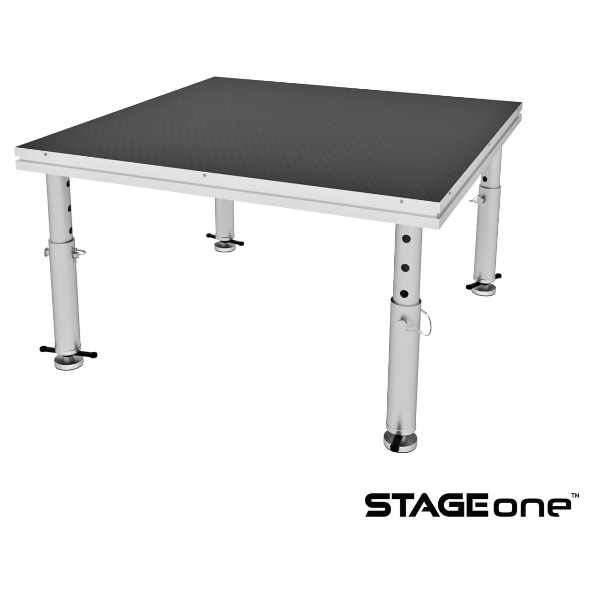 PXG-XSU-4X4 4 ft. Aluminum Portable Stage with Telescoping Legs