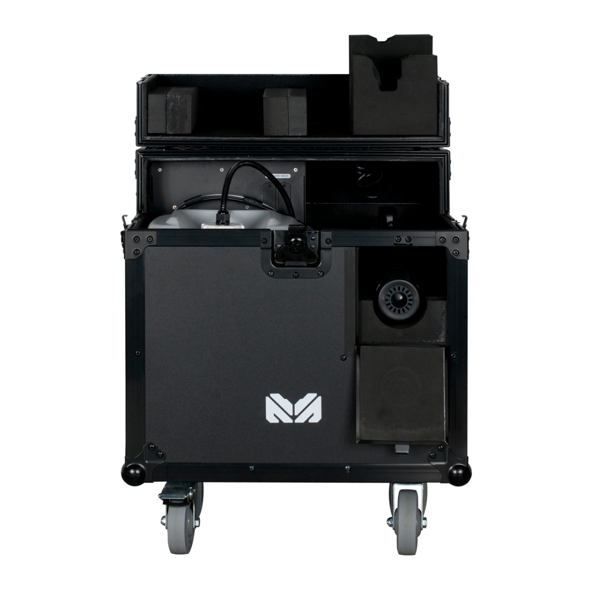 ELAT-CRISPMAX Road Case High Powered Snow Machine with Fluid Tank