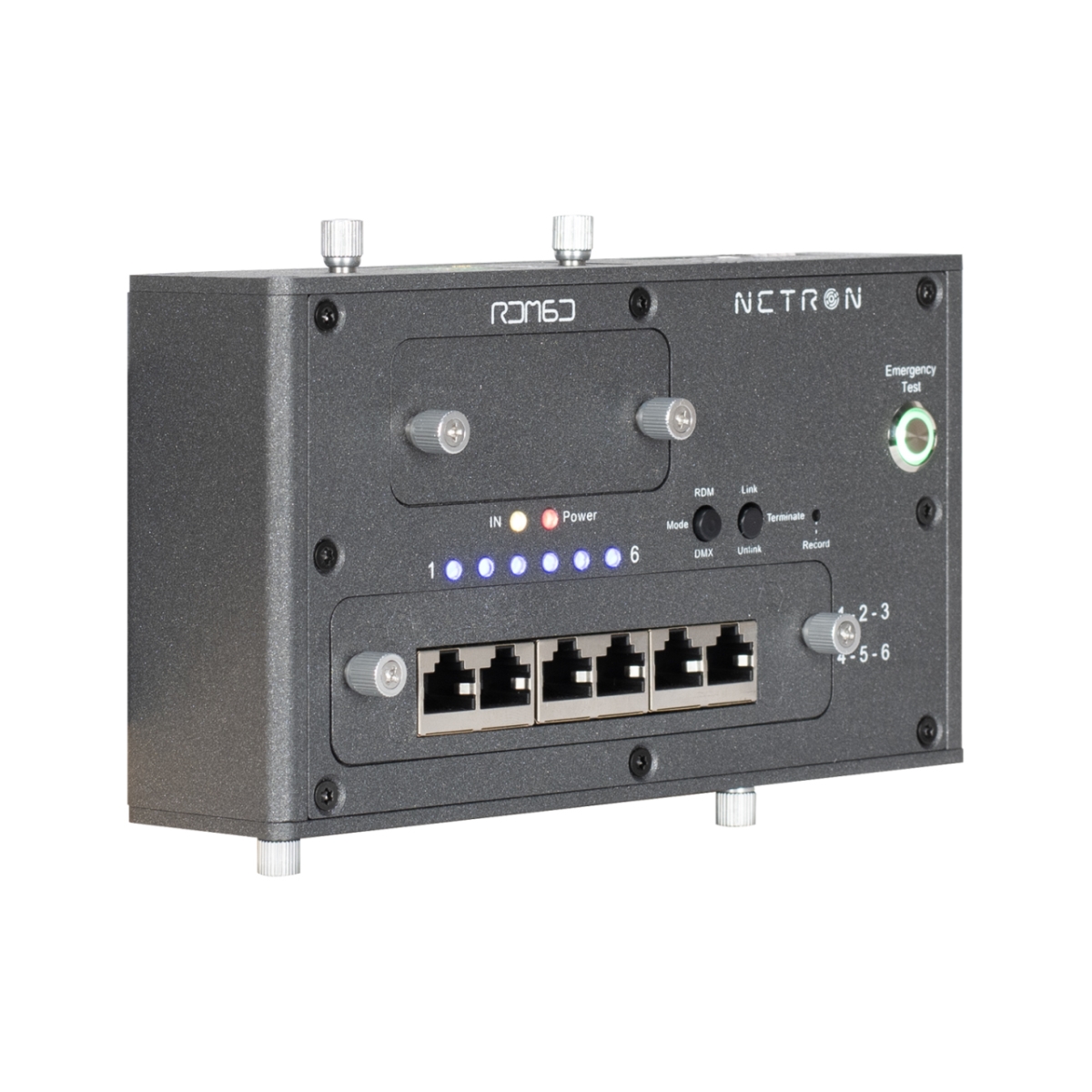 ELAT-RDM6D Obsidian Control Systems Netron DMX & RDM Splitter with Six Wire Terminal