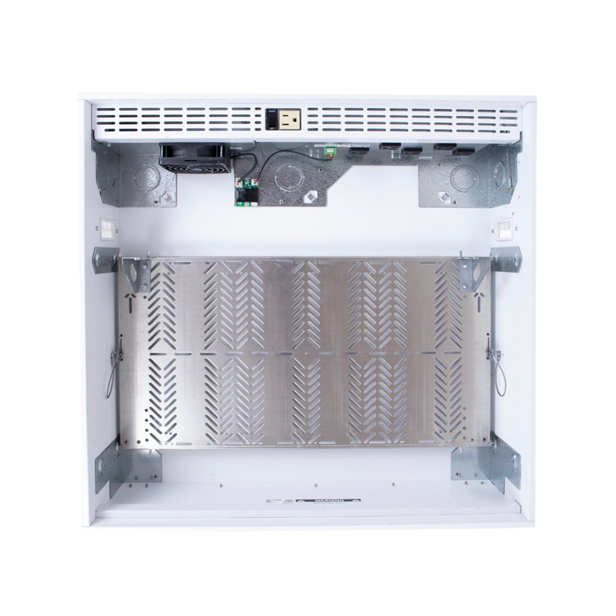 -CB-22PLUS 2 x 2 ft. Locking Door Ceiling Box with 6 Unswitched AC Outlets, White
