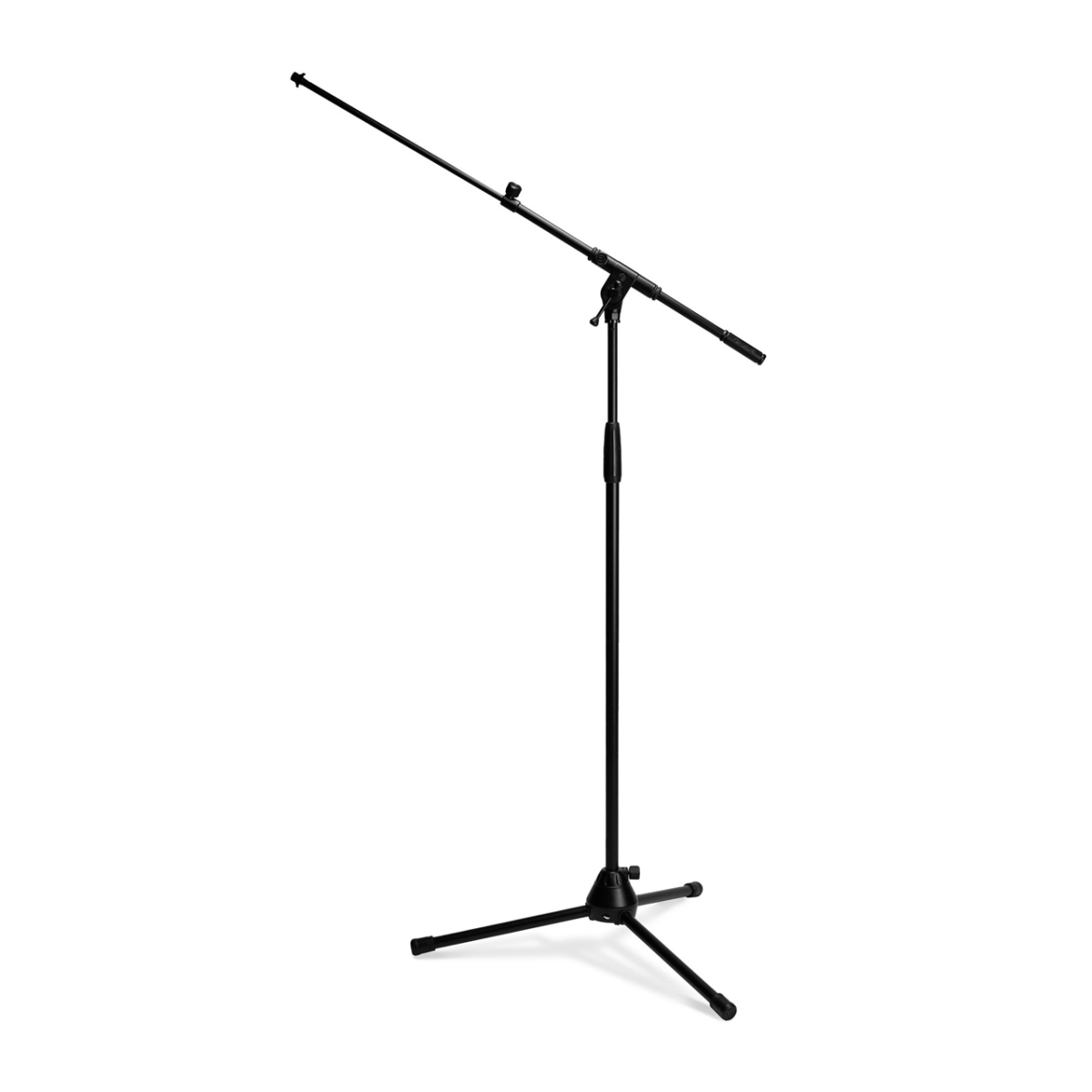 GR-GTMS4332B Touring Series Microphone Stand with Tripod Folding Base & 2 Point Telescopic Boom, Black