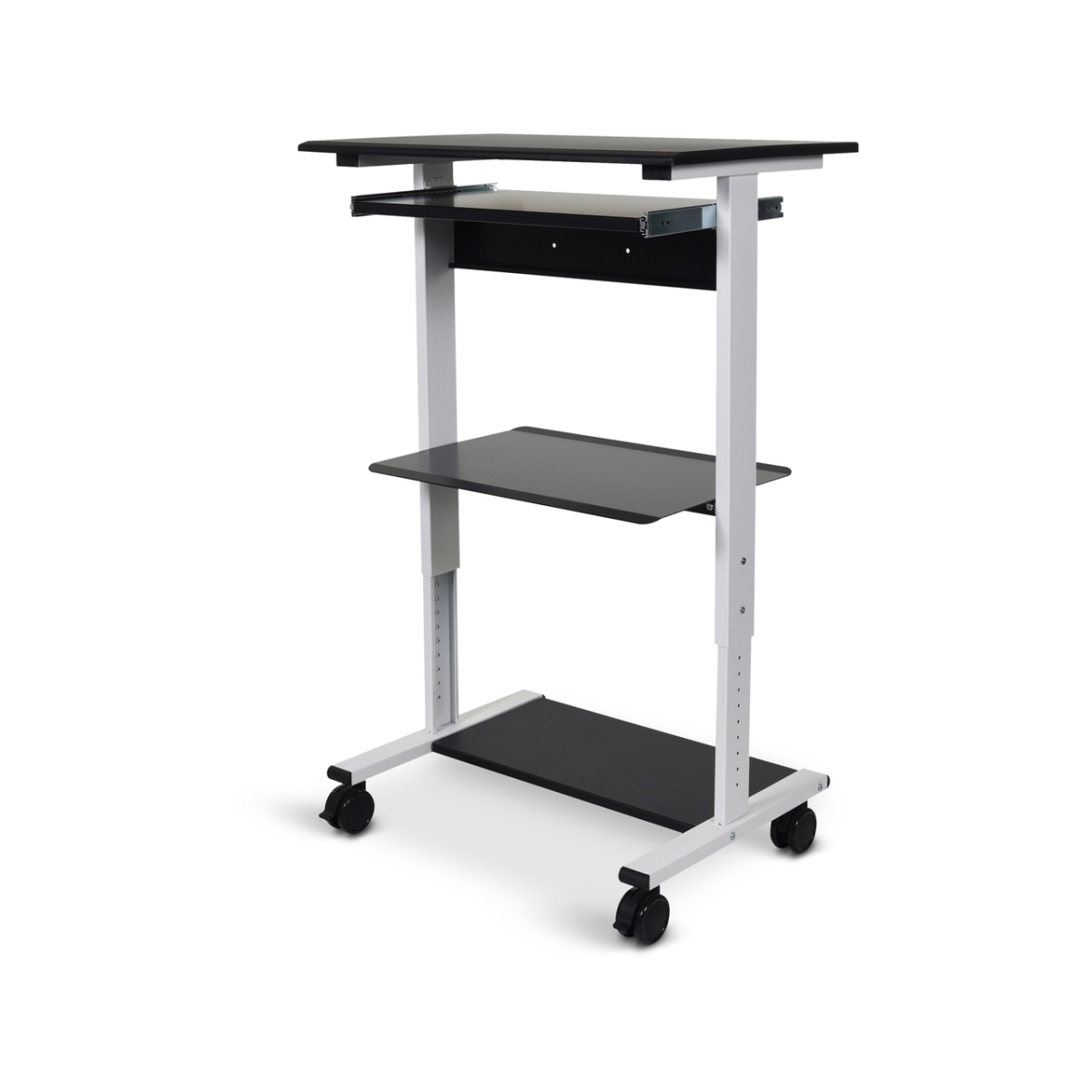 LUX-STAND-WS30 Three Shelf Adjustable Stand Up Work Station Kit