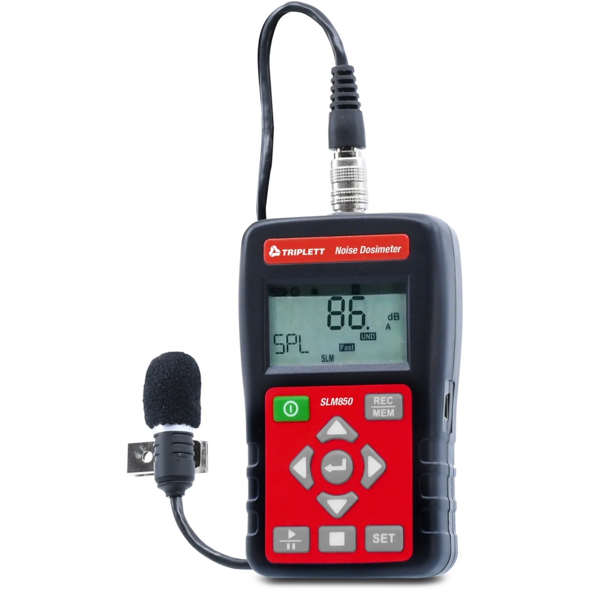 TRIPL-SLM850NIST Noise Dosimeter & Sound Datalogger - Up to 1000000 Readings - Includes NIST Certificate