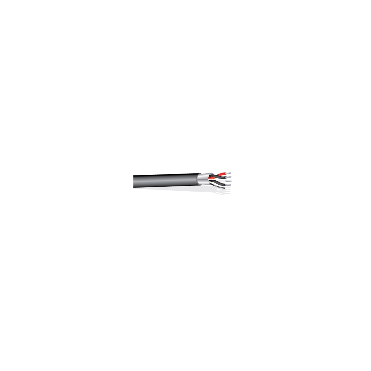 WP-D2402BK1000 1000 ft. 2 Pair 24 AWG Stranded Shielded CM Rated Data Cable, Black