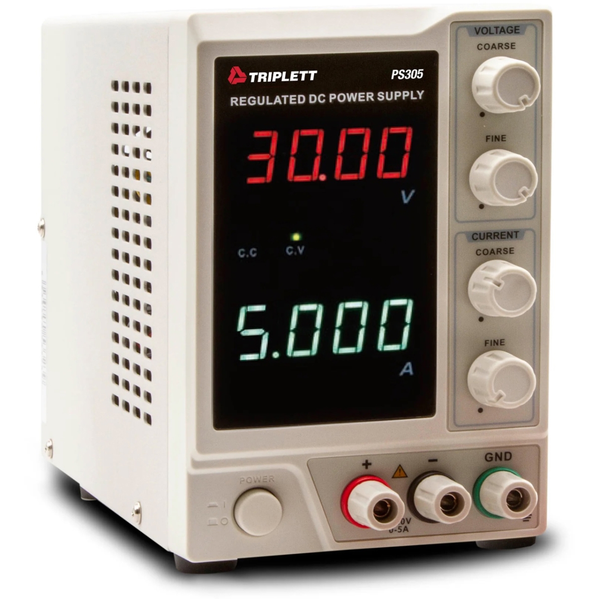TRIPL-PS30 30V 5A DC Single Output Linear Power Supply with Dual 4 Digit LED Screen