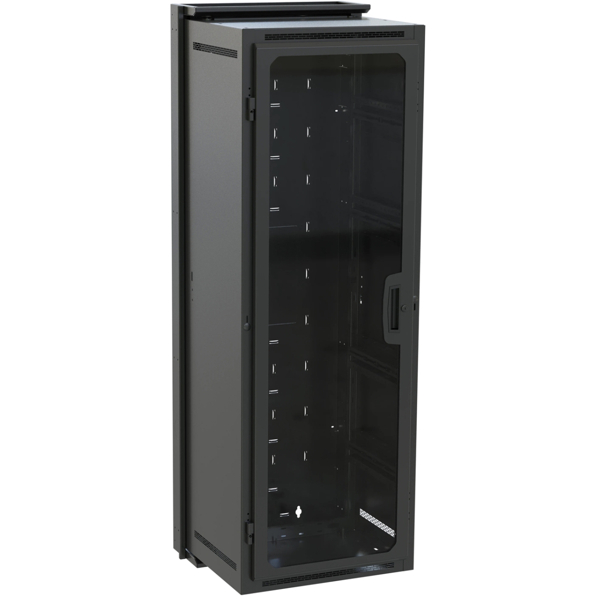 Products MAP-DWR-35-22PD 22 in. Deep DWR Series 35RU Pivoting Wall Rack, Black