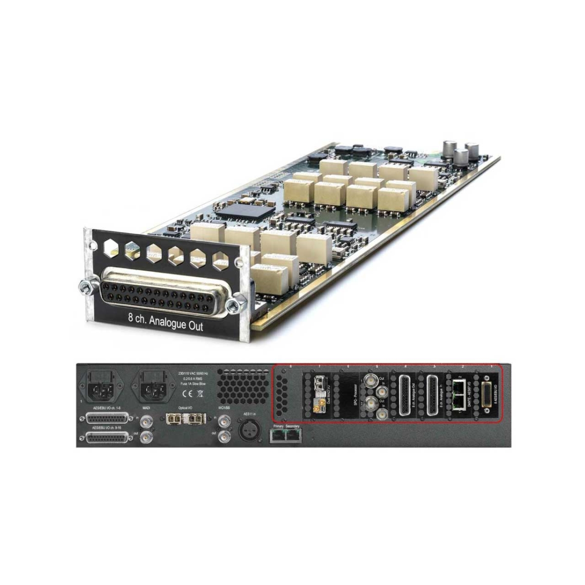 NTP-CARD-DA8 8 Channel Digital to Analog DA Output Card, Black