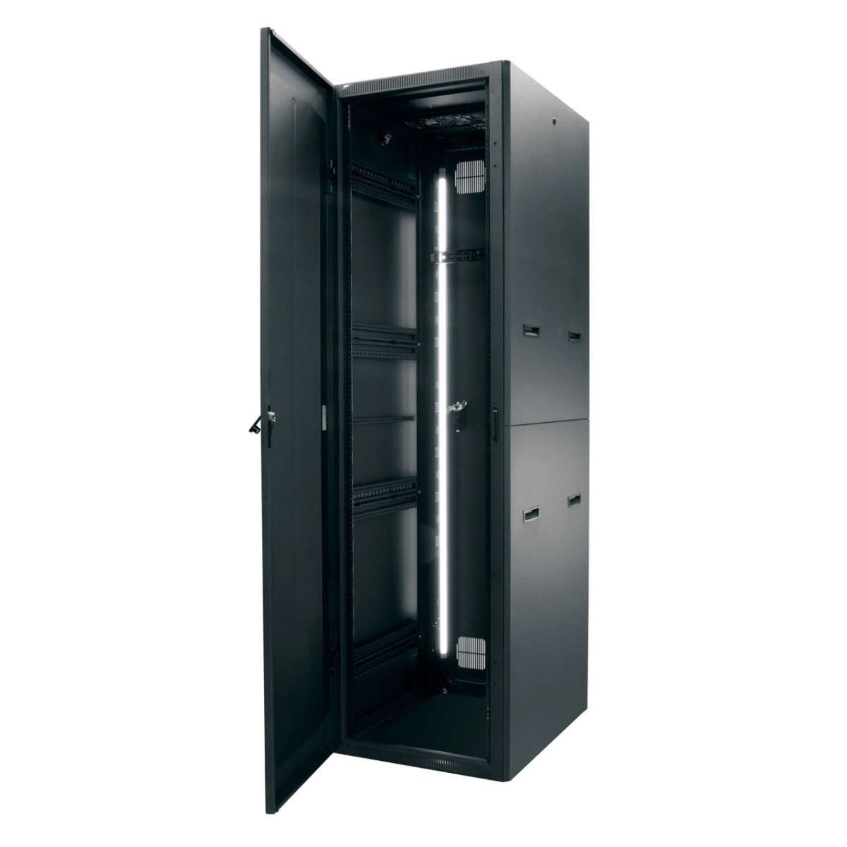 Products MAP-BGR-4527-AV 27 in. Deep Pre Configured for Pro AV 45RU BGR Series Rack, Black