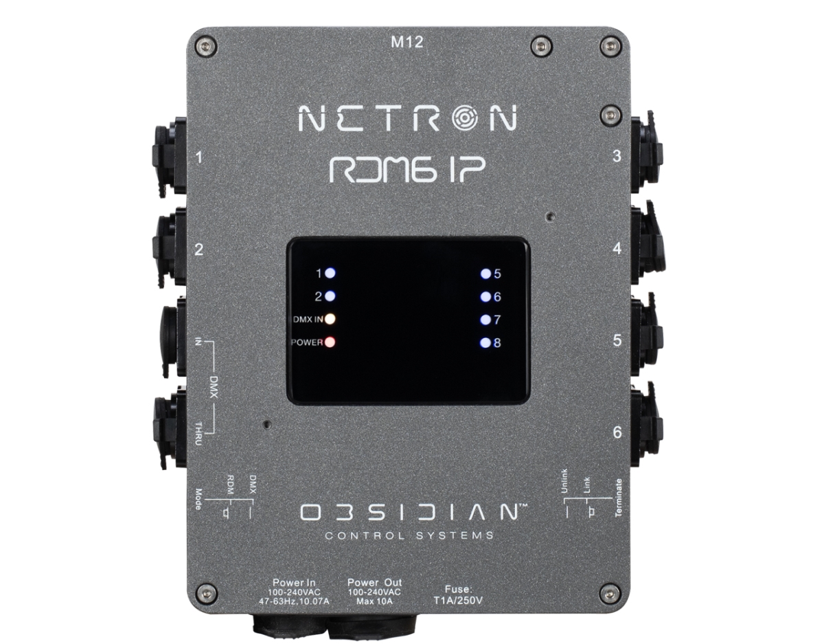 ELAT-RDM6-IP IP66 Rated Chassis Six Port DMX RDM Splitter