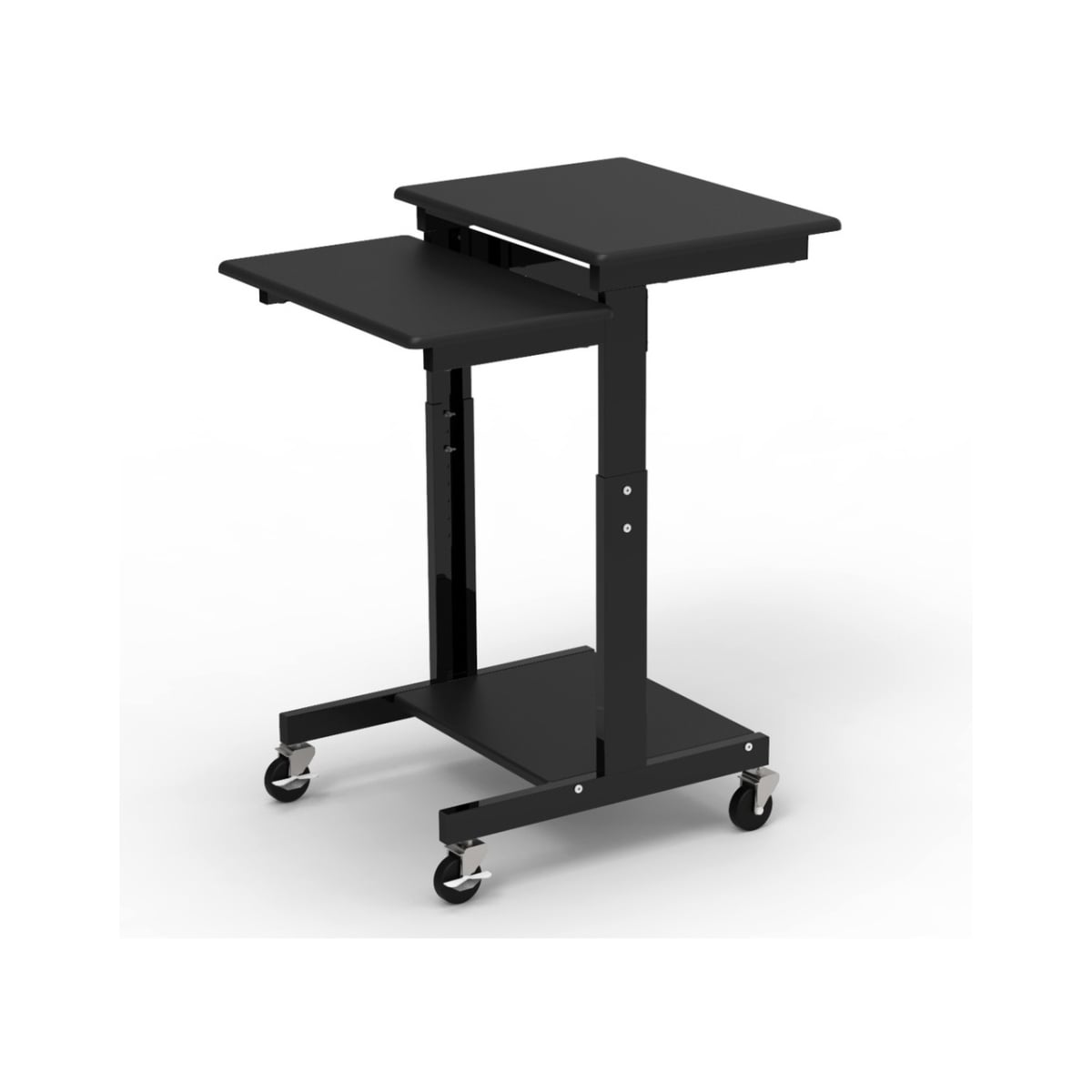 LUX-PS3945 Adjustable Height Mobile Computer Workstation
