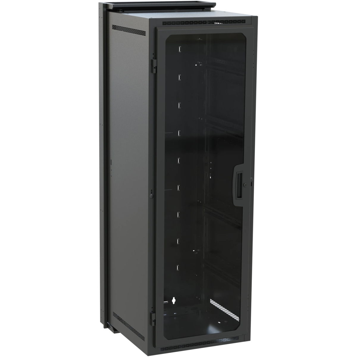 Products MAP-DWR-35-26PD 26 in. Depth DWR Series 35RU Pivoting Wall Rack, Black