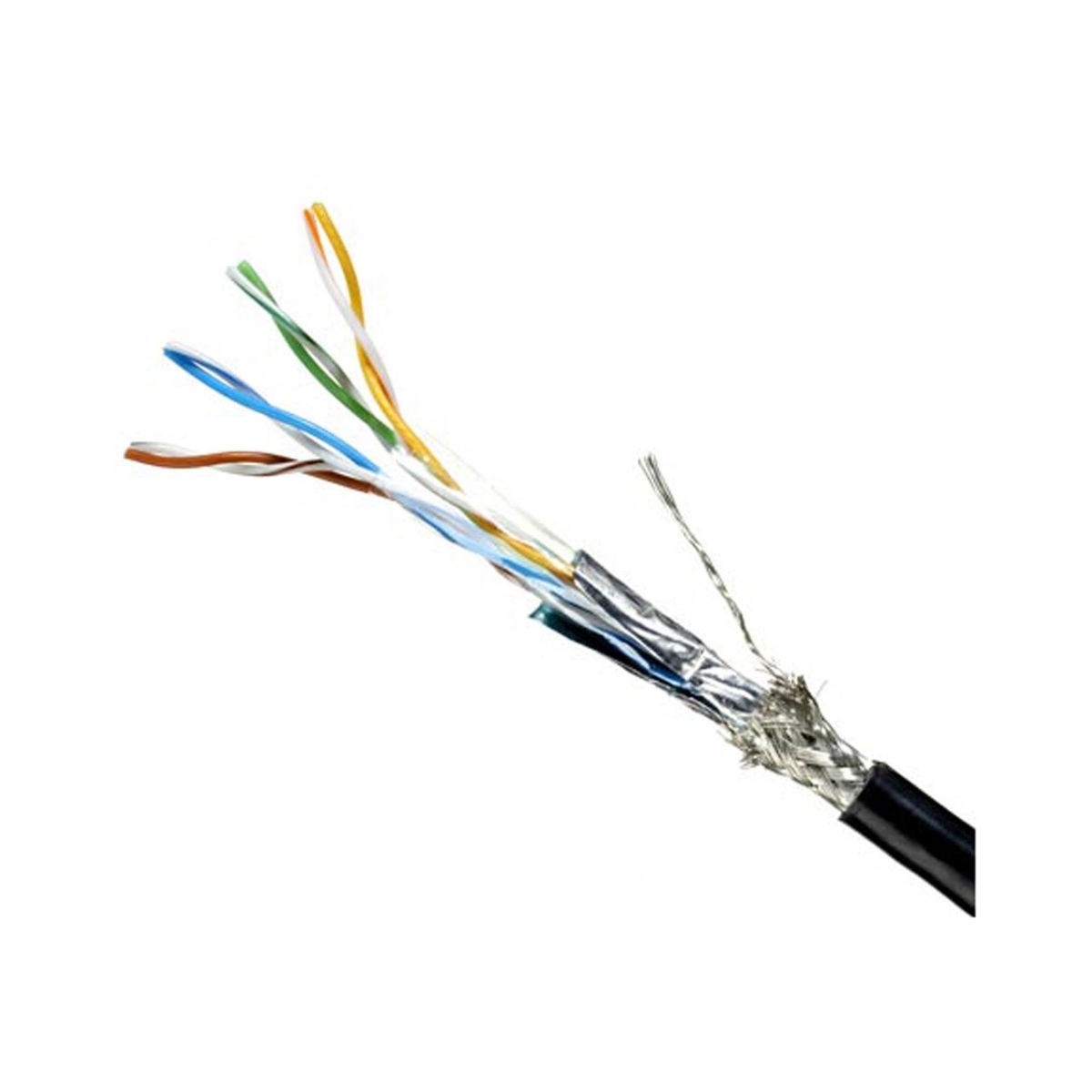 QB-5730-1000BK 1000 ft. Datana Extreme Ethernet Cat 5e 26 AWG Shielded PUR Cable - Black - 4 Pair