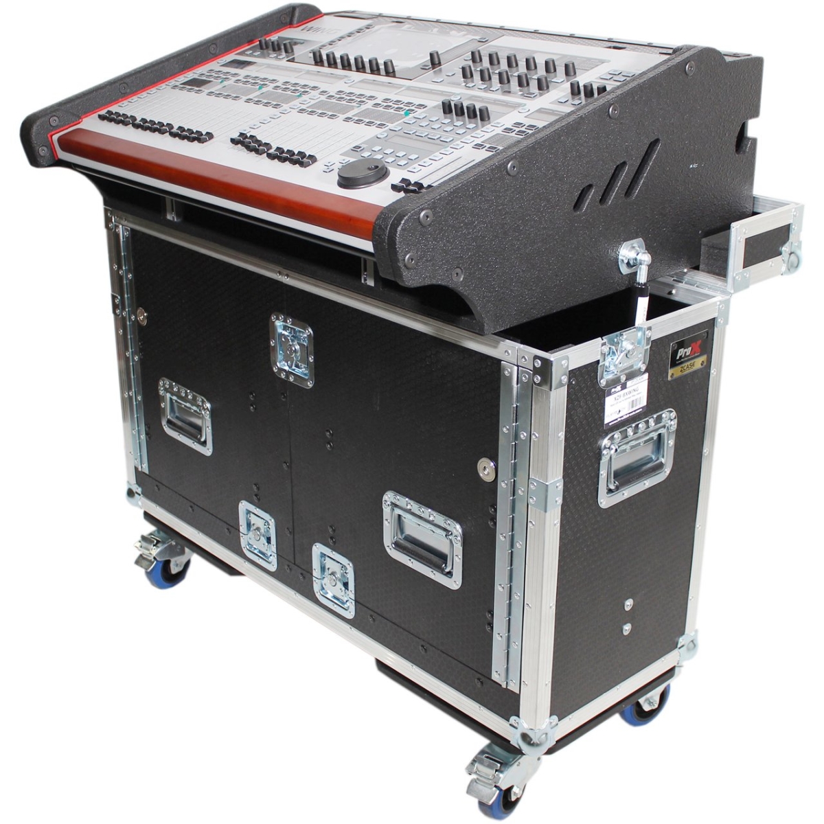 PXG-XZF-BWING Behringer Wing Flip Ready Hydraulic Console Flight Case with Wheels