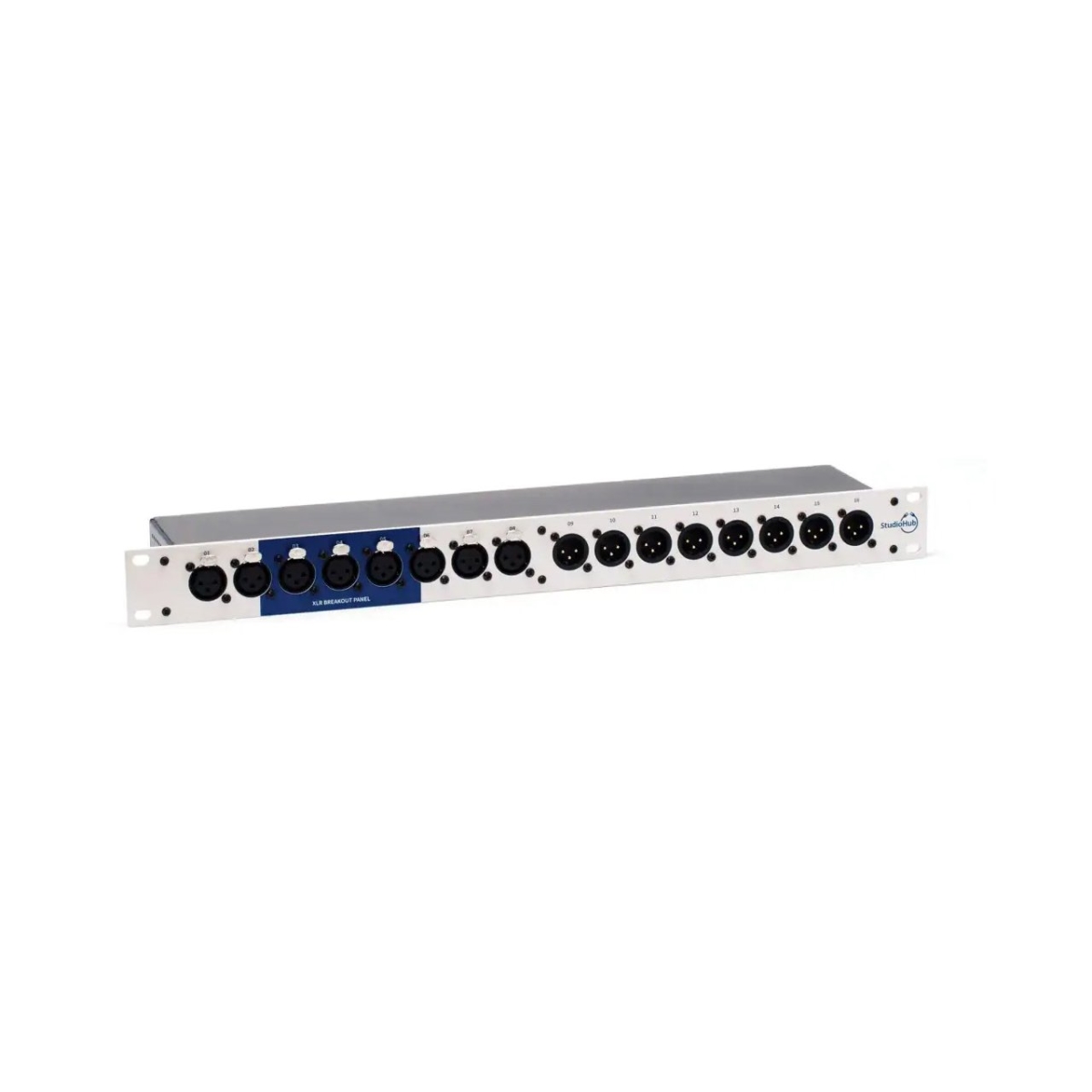 SOHB-991014A 16 XLR Female On Front 1RU Rackmount Breakout Box