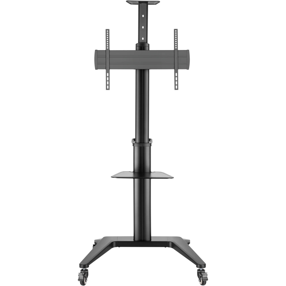 MI-20321 154 lbs Height Adjustable AV Cart with Rotating Mount
