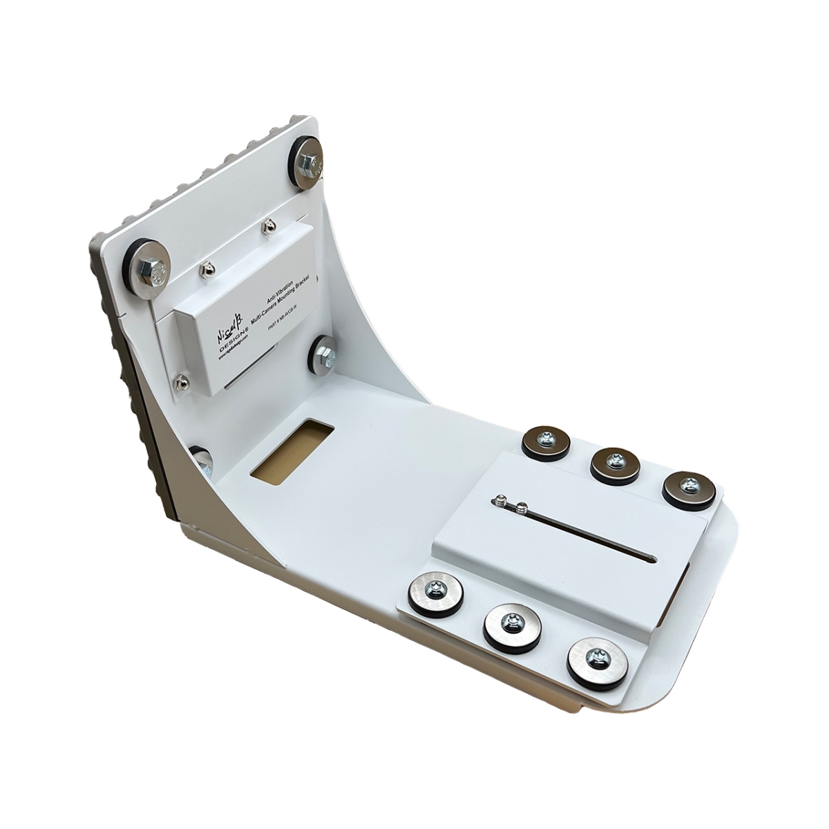 NB-AVCB-W Anti Vibration Multi Camera Mounting Bracket, White