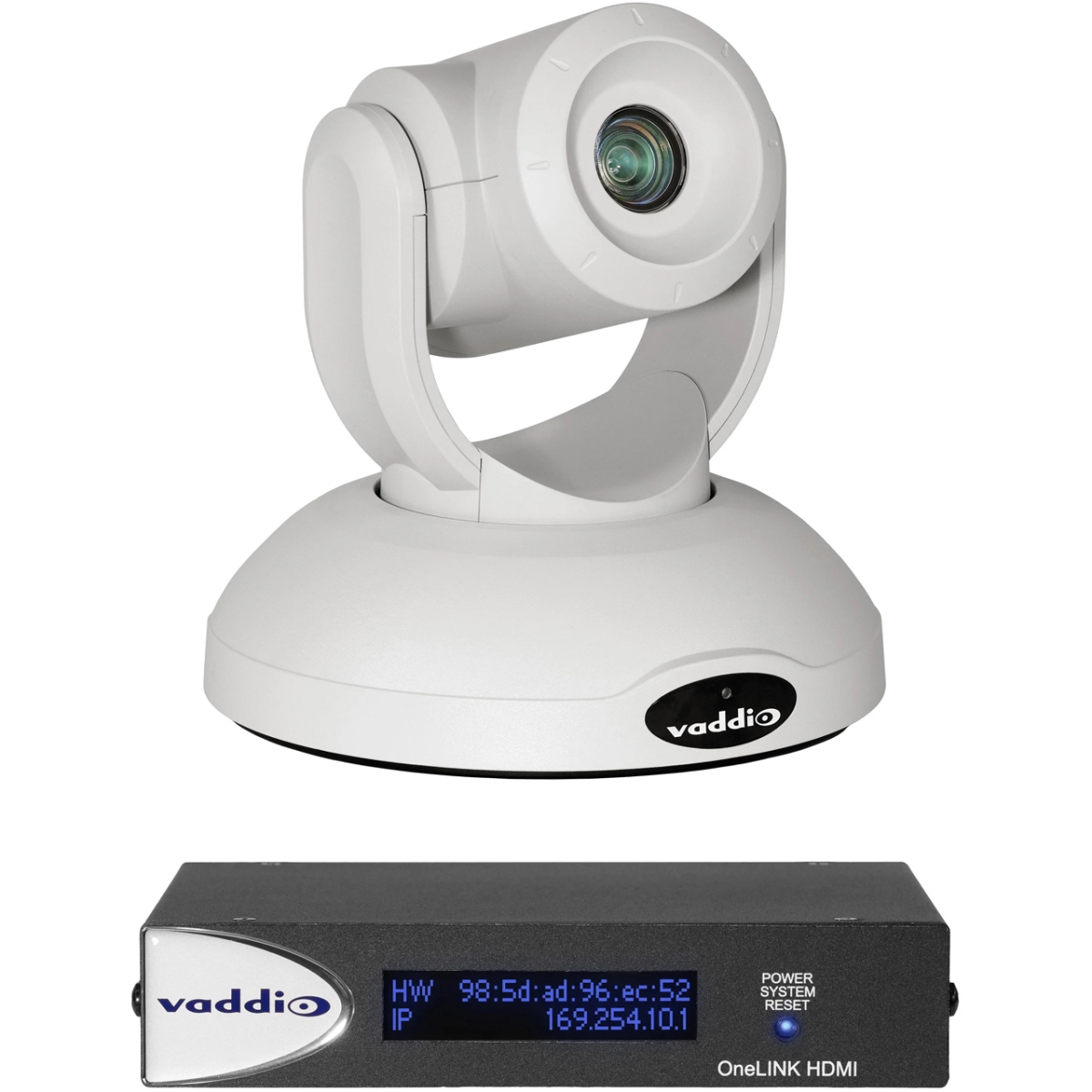 VAD-9999952100W Robo Shot 40 UHD PTZ Camera & One Link HDMI Receiver System, White