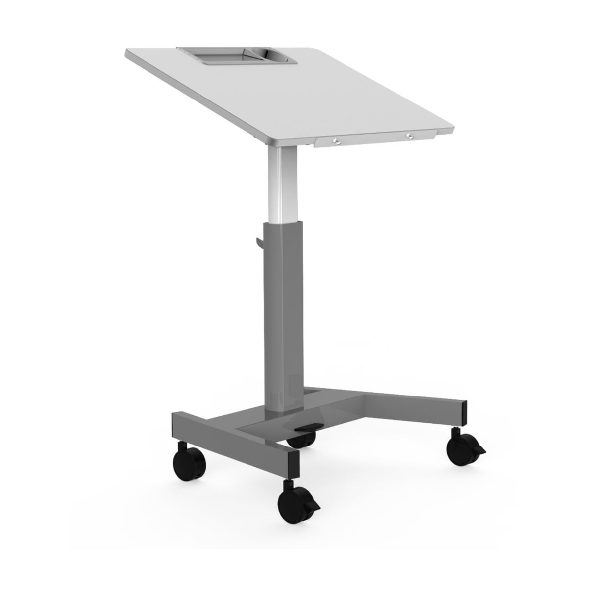LUX-STUDENTPTILT 35 lbs Pneumatic Adjustable Height Flip Top Student & Nesting Desk