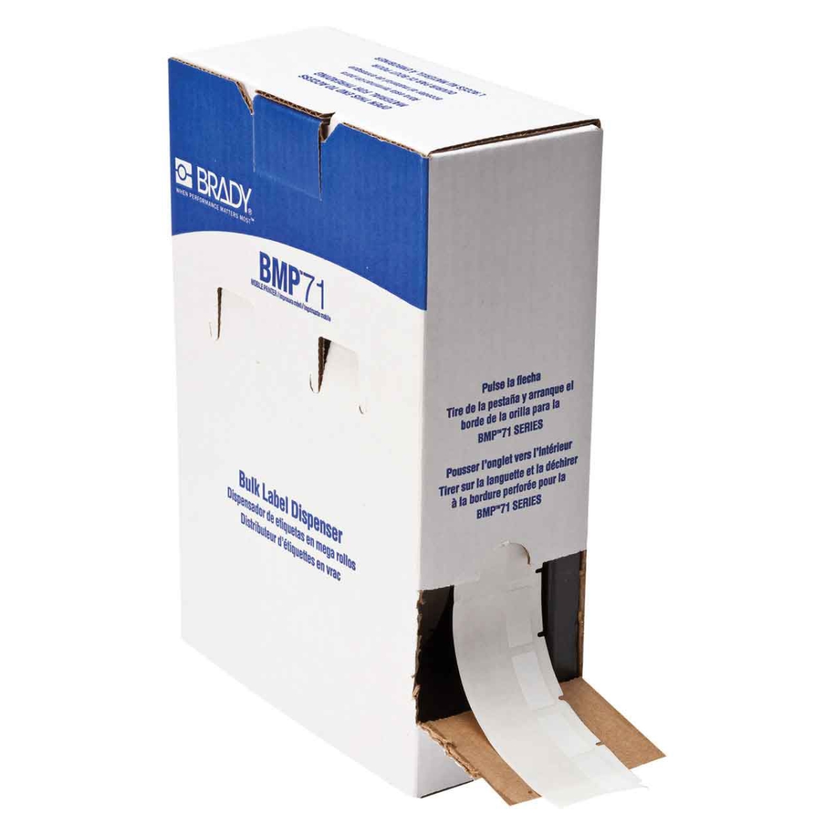 BDY-BM-31-427 1.5 x 1 in. Self Laminating Vinyl Wrap Around Wire & Cable Labels for M6, M7 Printers, 2500 Rolls