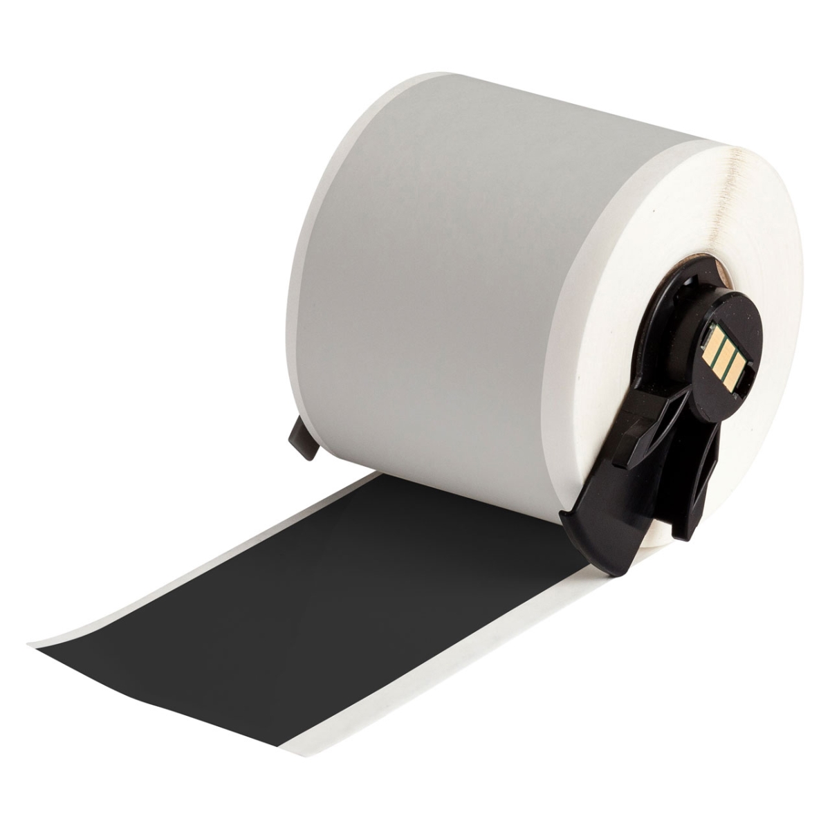BDY-M6C2000595BK 2 in. All Weather Permanent Adhesive Vinyl Label Tape for M6 M7 Printers, Black