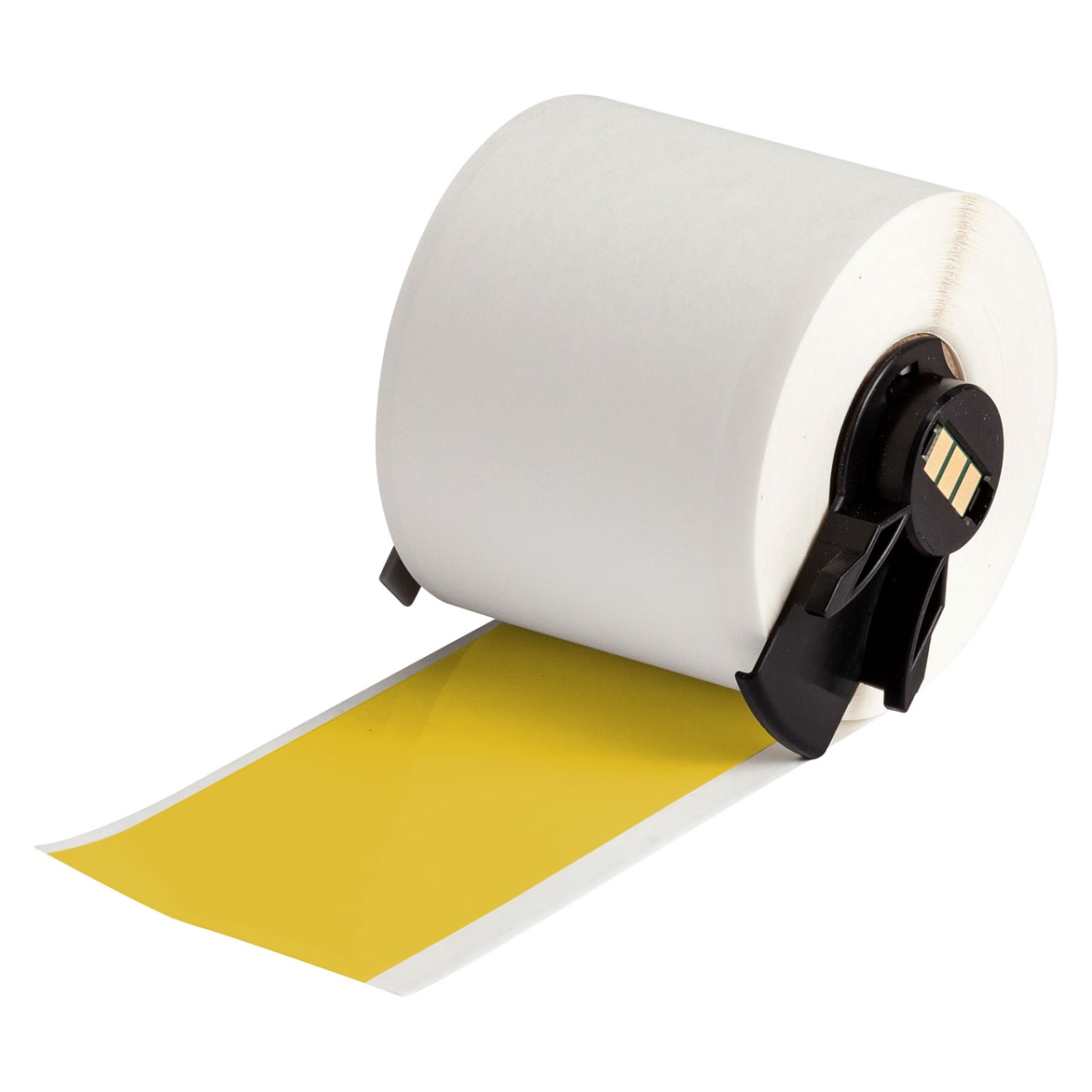 BDY-M6C2000595YL 2 in. All Weather Permanent Adhesive Vinyl Label Tape for M6 M7 Printers, Yellow