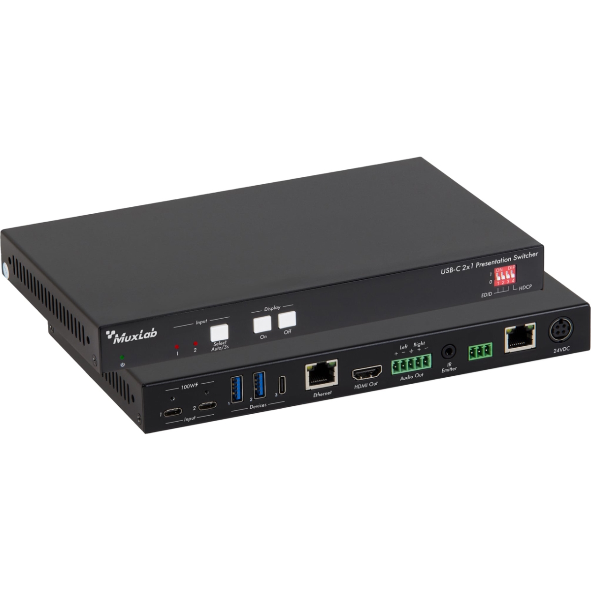 MUX-500531 USB-C 2 x 1 18Gbps Presentation Switcher