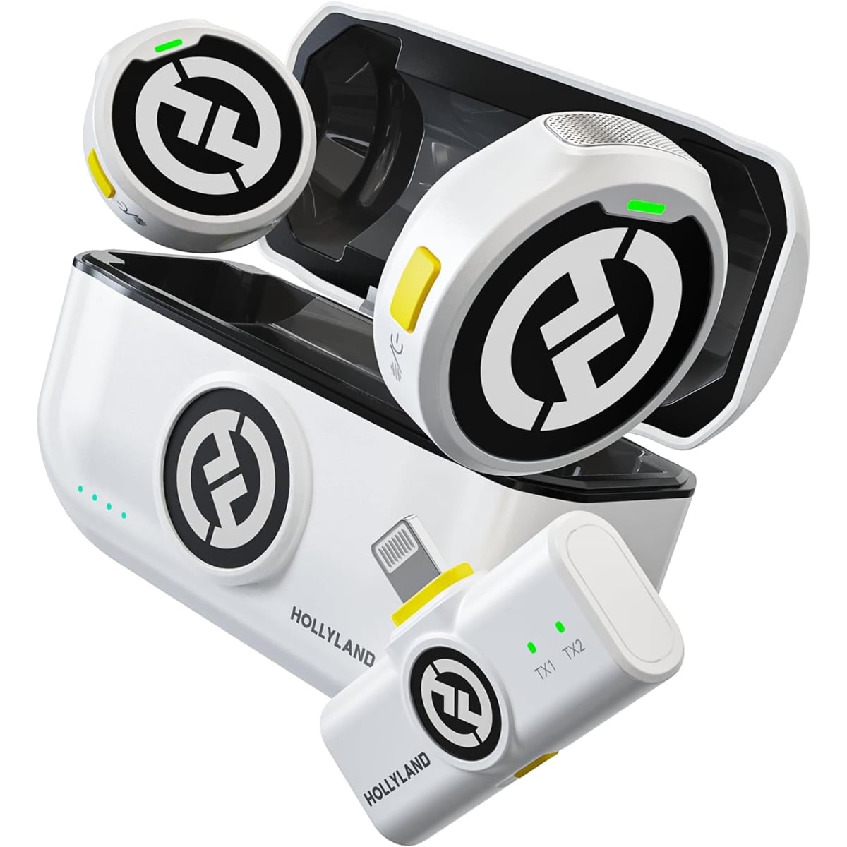 HL-LARKM2LIGHTWE Mobile Version 2 Person 2.5 GHz Wireless Lavalier Mic System with Lightning Connector, White