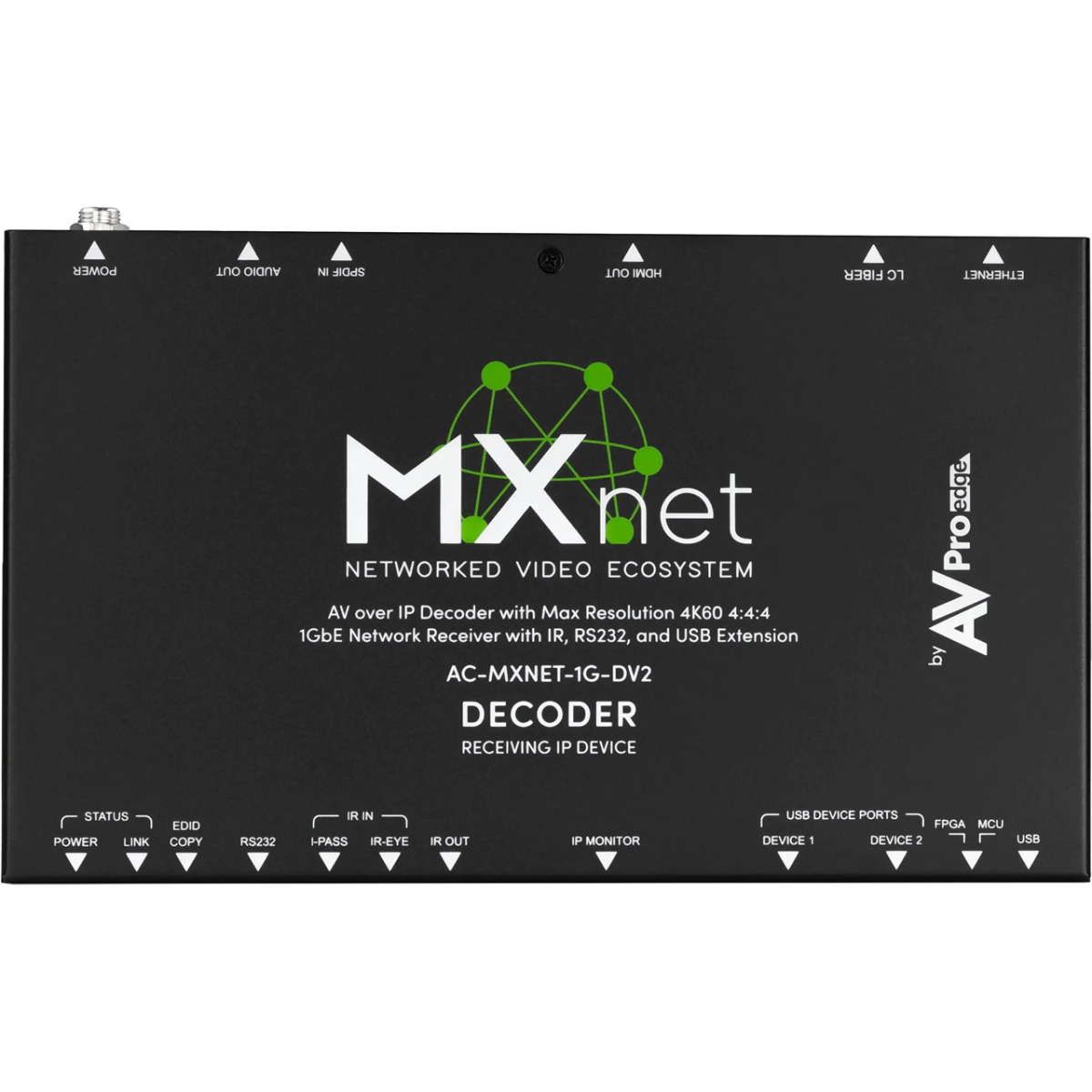 APR-ACMXNET1GDV2 4K - 60 FPS 4-4-4 Dolby Vision - HDR10 & High Speed USB 2.0 MXnet 1G Evolution II Decoder