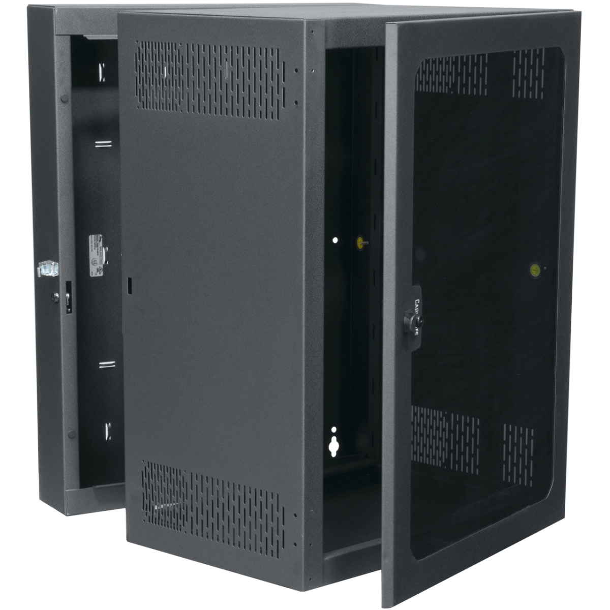 Products MAP-CWR-18-26PD 26 in. Depth CWR Series 18RU Data Swing Wall Rack with Plexi Door