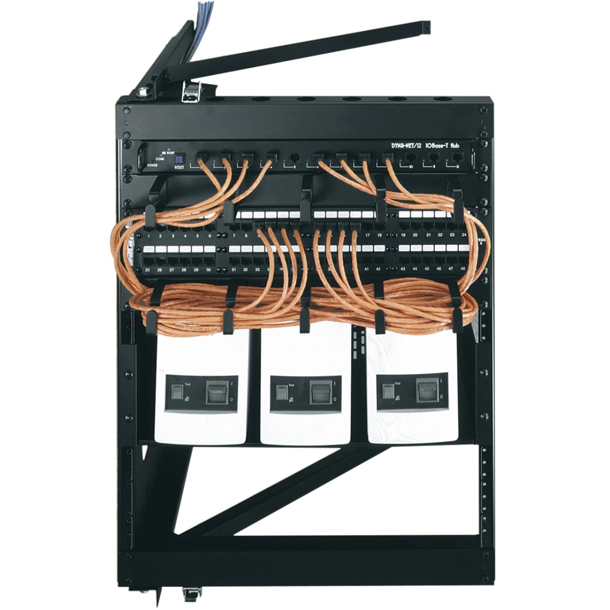 Products MAP-SNE30D4542P1 30 x 42 in. SNE Series 45RU Digital IP Security Systems Rack