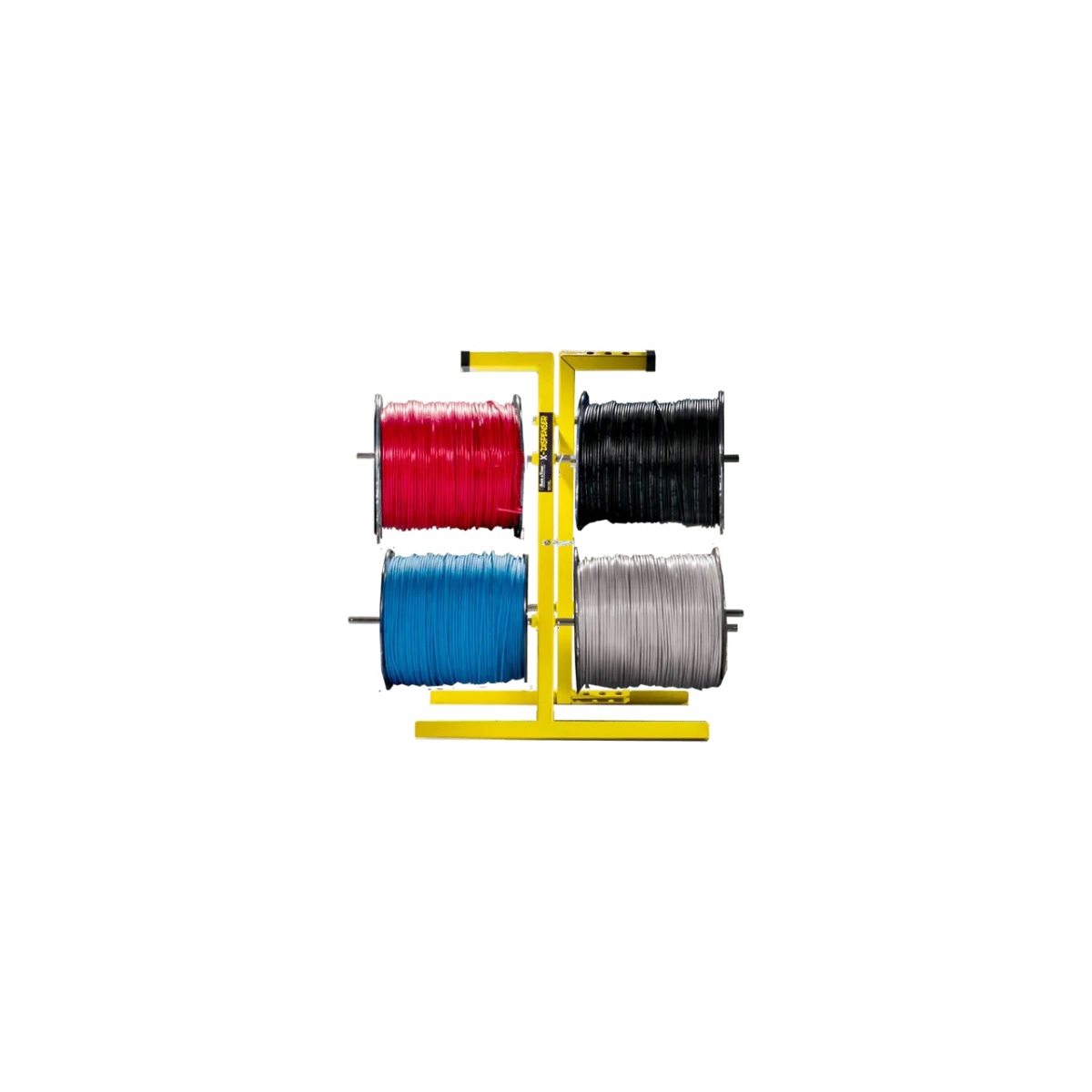 X-DISPENSER Various Reel Sizes Collapsible Wire Dispenser, Yellow