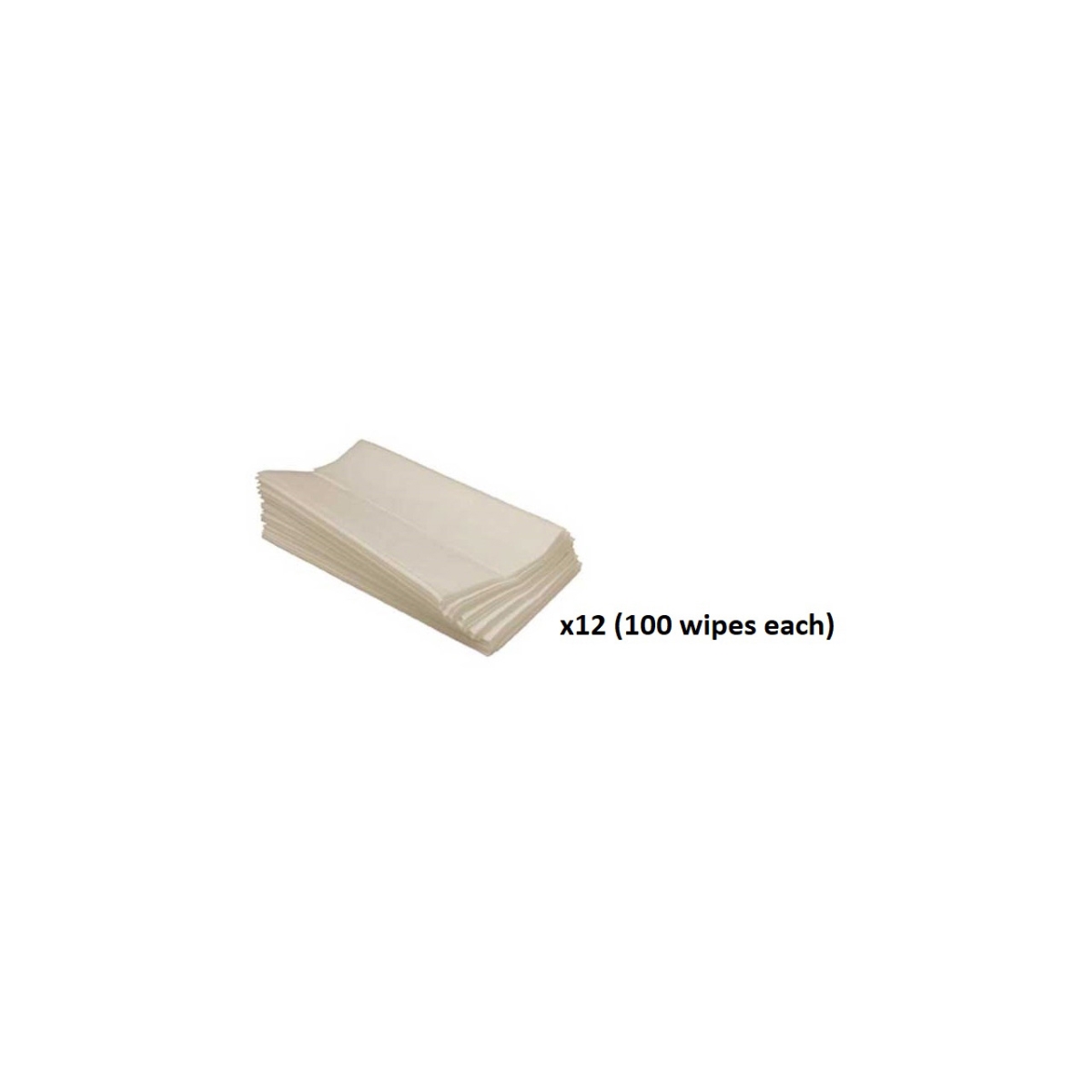 TESP-2350-100-12 8 x 10 in. C-fold Tech clean Wiper Cleaning Wipes - Twelve 100 per Packs - Class 100 Cleanroom Qualified