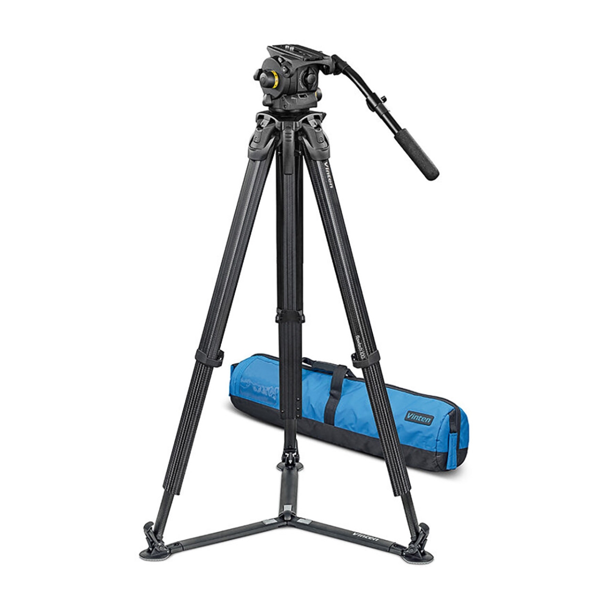 VIN-VB100-FTGS 100 ft. flowtech100 GS Tripod System with Vision 100 Fluid Head-Carbon Fiber Tripod-Ground Spreader & Case -  Vinten