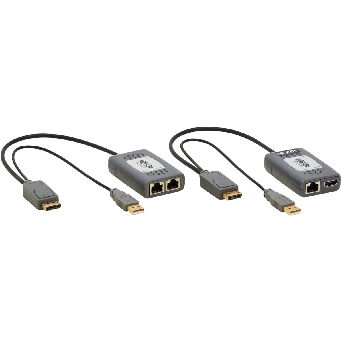 Picture of Tripp Lite TRL-B127U111PDPD 230 ft. DisplayPort over Cat6 Extender Kit with Transmitter & Receiver 4K-60Hz-HDR-4-4-4