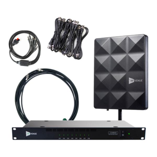 RFV-COMB8CPSTAGE 8 Channel IEM Transmitter Combiner with CP Stage Antenna Bundle