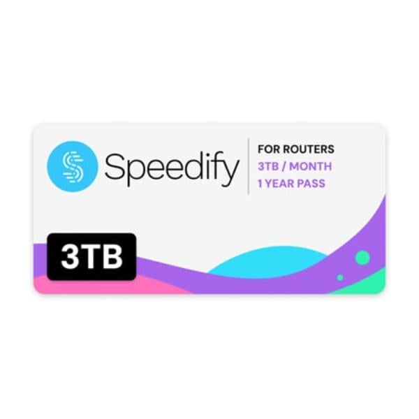 Picture of Miri Technologies MIRI-S3TBYRLY Speedify License Pass for X510 Bonding Service 3TB & Month Yearly Pass