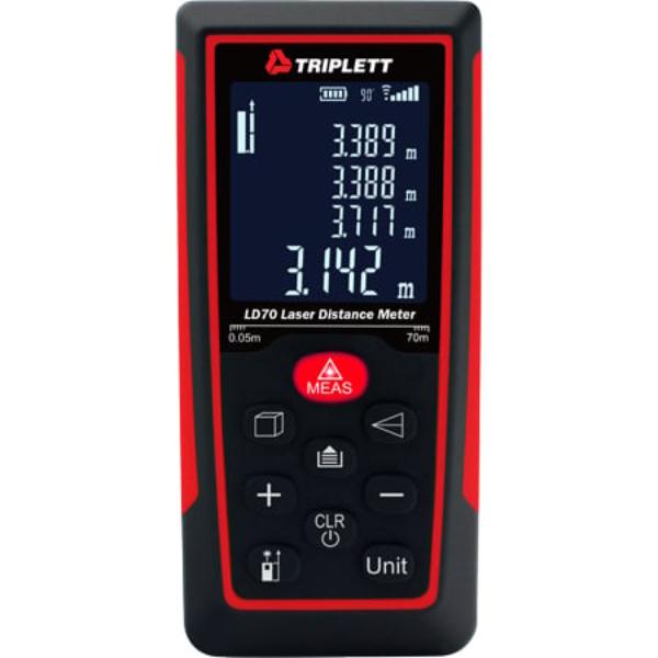 Picture of Triplett TRIPL-LD70 Laser Distance Meter Measures Distance From 2 in. to 230 ft.