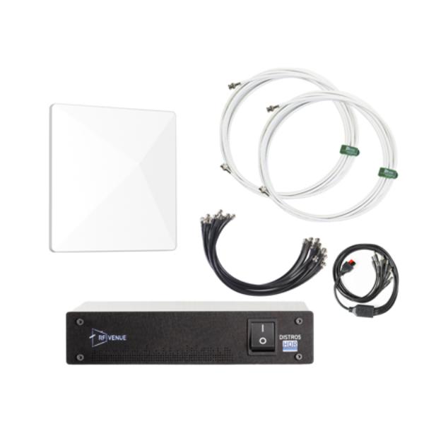 RFV-D-ARCD5 5-Channel Wireless Mic Antenna Combiner Pack with Diversity Architectural Antenna & DISTRO5 HDR - White