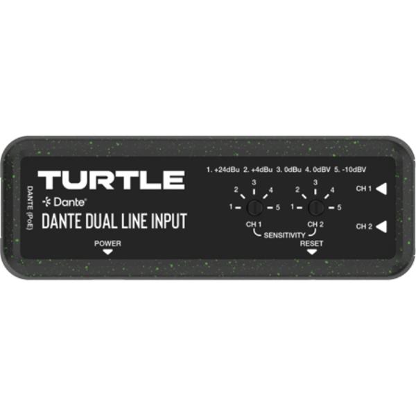 TAV-D2LEN Dante Dual Channel Analog Line Input Adapter with Gain Controls TAA Compliant