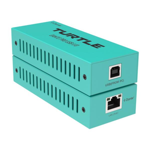 TAV-D2USBPRO Dante Pro Dual Channel USB-B I&O Adapter TAA Compliant