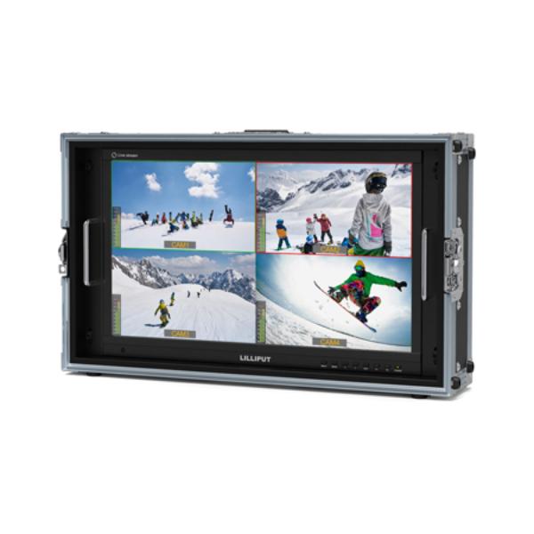 LIL-PVM220S-CCV 21.5 in. 3G-SDI & HDMI Quad-Split Live Stream Multiview Broadcast Monitor with Case - Black