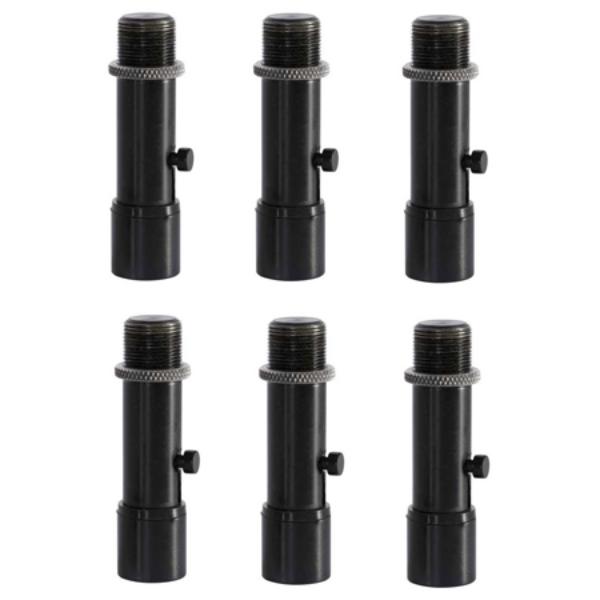 OSS-QK-2B-6 Quik-Release Mic Adapter, Black - Pack of 6