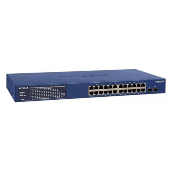 Picture of Netgear NG-GS724TPP300NA 24 Port Smart Manageable Ethernet Switch 2 SFP Slots Rack & Desktop Mountable