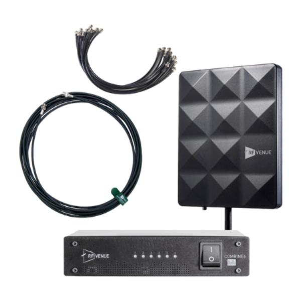 RFV-COMB6CPSTAGE 6 Channel IEM Transmitter Combiner with CP Stage Antenna Bundle