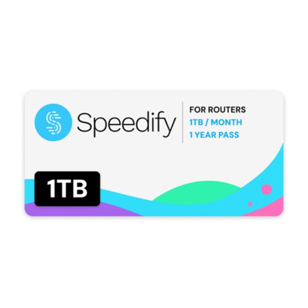 Picture of Miri Technologies MIRI-S1TBYRLY Speedify License Pass for X510 Bonding Service 1TB & Month Yearly Pass