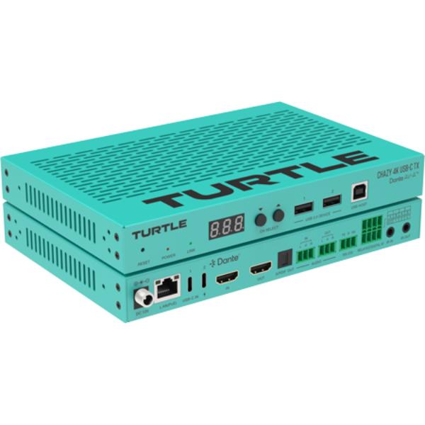 TAV-CHAZYUSBTX CHAZY 4K Dante AV-A & JPEG 2000 USB-C Transmitter TAA Compliant