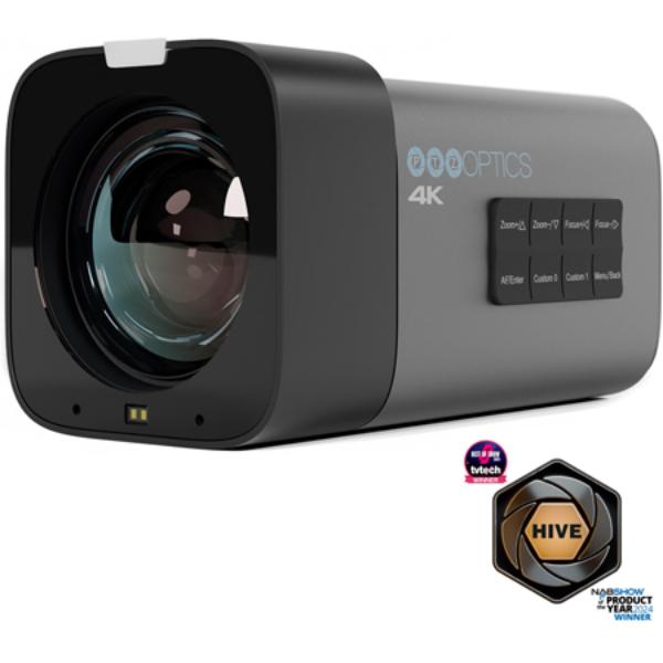 PT20XSTUDIO4KGG3 4K Ultra HD Live-Streaming Box Camera with 20x Zoom Fixed Lens NDI HX2 & SDI & HDMI Outputs - Gray